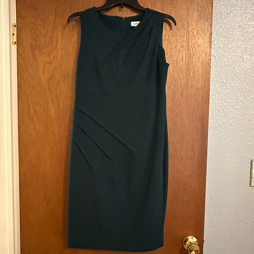 Calvin Klein Dark Green Midi Dress
